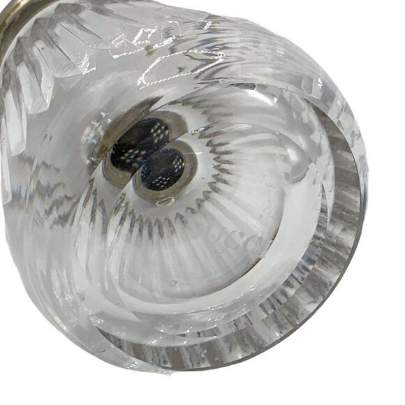 Vintage Gucci Italian Cut Crystal Sugar Shaker Muffineer Silver Plated RARE HTF - Picture 9 of 9